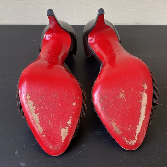 Christian Louboutin Brown D’Orsay Heel size 39 - Picture 4 of 11